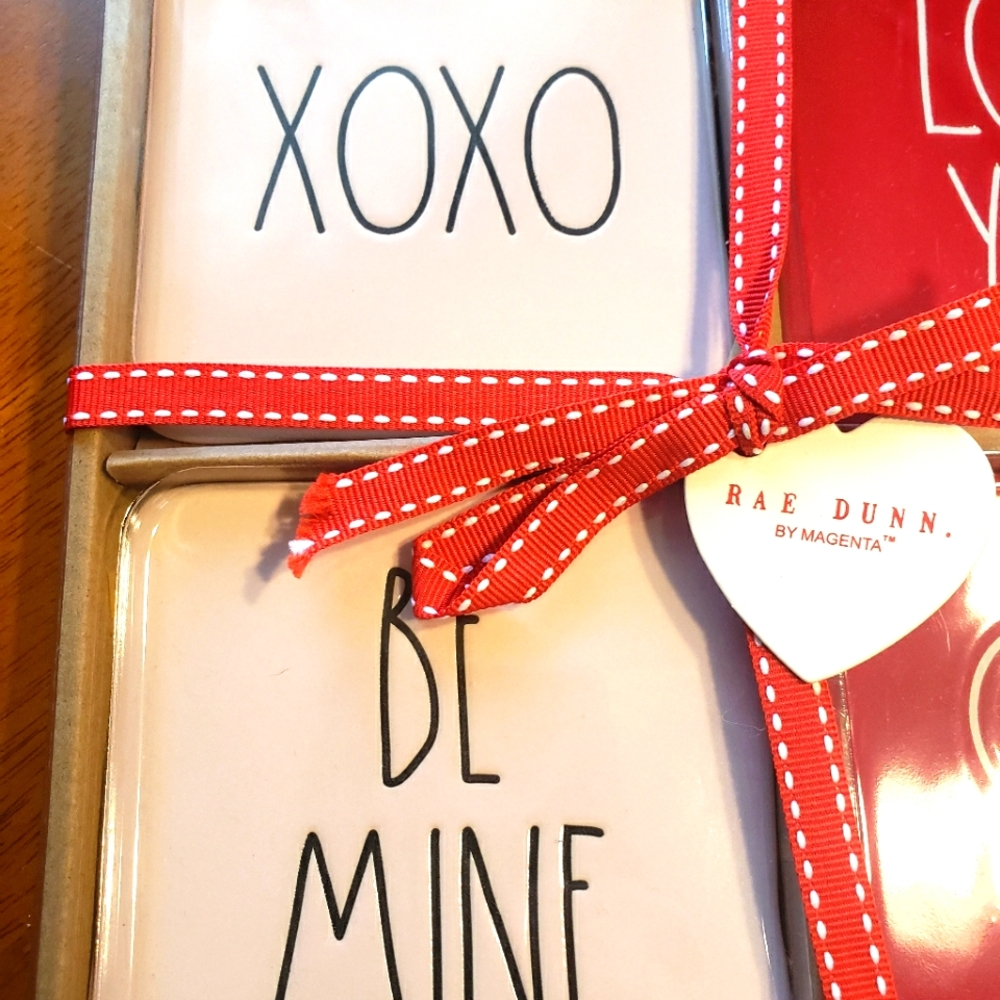 Rae Dunn Valentines Day Coasters